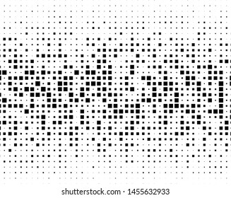 Abstract geometric pattern with small squares. Design element for web banners, posters, cards, wallpapers, backdrops, panels Black and white color Vector illustration

