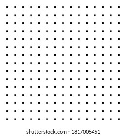 Abstract geometric pattern with small squares on white background