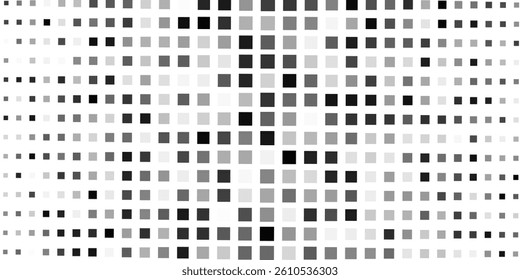 Abstract geometric pattern with small squares. Design element for web banners, posters, cards, wallpapers, backdrops, panels Different shades of black and grey Vector illustration