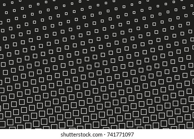 Abstract geometric pattern with small squares. Design element for web banners, posters, cards, wallpapers, backdrops, panels Black and white color Vector illustration