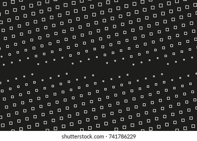 Abstract geometric pattern with small squares. Design element for web banners, posters, cards, wallpapers, backdrops, panels Black and white color Vector illustration