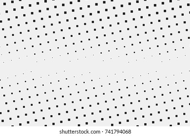 Abstract geometric pattern with small squares. Design element for web banners, posters, cards, wallpapers, backdrops, panels Black and grey color Vector illustration