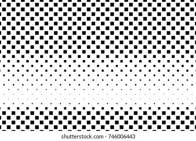 Abstract geometric pattern with small squares. Design element for web banners, posters, cards, wallpapers, backdrops, panels Black and white color Vector illustration