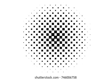Abstract geometric pattern with small squares. Design element for web banners, posters, cards, wallpapers, backdrops, panels Black and white color Vector illustration