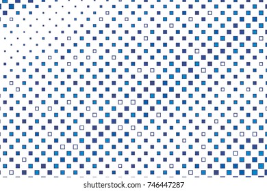 Abstract geometric pattern and small squares  Design element for web banners  posters  cards  wallpapers  backdrops  panels  covers  brochures  Different shades blue Vector illustration