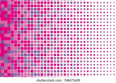 Abstract geometric pattern and small squares like ceramic tile  Design element for web banners  posters  backgrounds  cards  wallpapers  backdrops  panels Pink  purple color Vector illustration