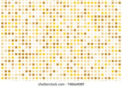 Abstract geometric pattern and small squares like ceramic tile  Design element for web banners  posters  backgrounds  cards  wallpapers  backdrops  panels Gold  yellow color Vector illustration