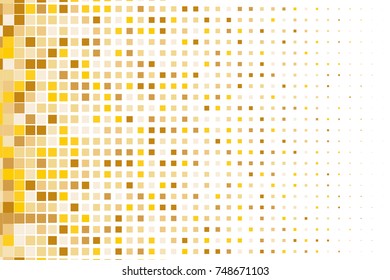 Abstract geometric pattern and small squares like ceramic tile  Design element for web banners  posters  backgrounds  cards  wallpapers  backdrops  panels Gold  yellow color Vector illustration