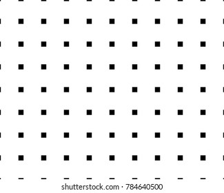 Abstract geometric pattern with small squares. Design element for web banners, posters, cards, wallpapers, backdrops, panels Black and white color Vector illustration