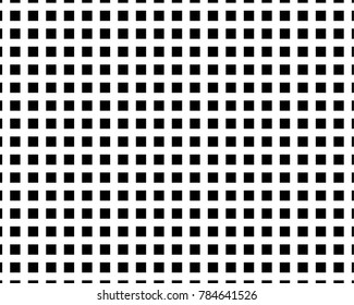 Abstract geometric pattern with small squares. Design element for web banners, posters, cards, wallpapers, backdrops, panels Black and white color Vector illustration