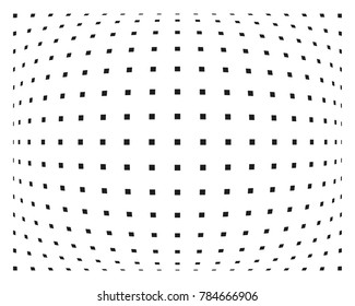 Abstract geometric pattern with small squares. Design element for web banners, posters, cards, wallpapers, backdrops, panels Black and white Vector illustration