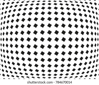 Abstract geometric pattern with small squares. Design element for web banners, posters, cards, wallpapers, backdrops, panels Black and white Vector illustration