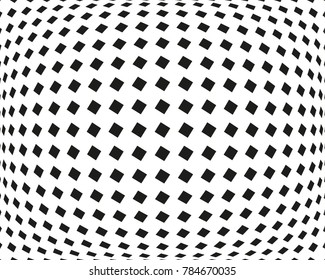 Abstract geometric pattern with small squares. Design element for web banners, posters, cards, wallpapers, backdrops, panels Black and white Vector illustration
