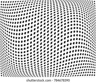 Abstract geometric pattern with small squares. Design element for web banners, posters, cards, wallpapers, backdrops, panels Black and white Vector illustration