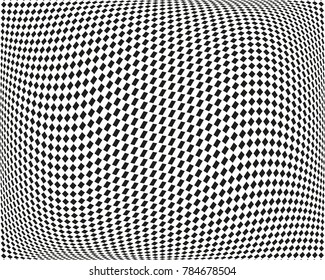 Abstract geometric pattern with small squares. Design element for web banners, posters, cards, wallpapers, backdrops, panels Black and white Vector illustration