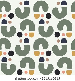 Abstract Geometric Pattern with Soft Colors