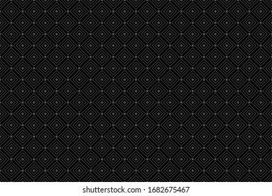 Abstraktes geometrisches Muster mit quadratischer Linie, nahtlose Vektorillustration gut für Hintergrund, Stoffdruck und andere Verwendungszwecke.