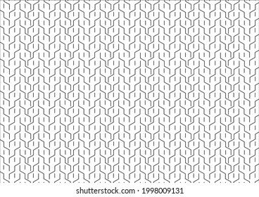 Abstract geometric pattern with square lines and white background Seamless pattern vector