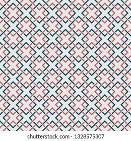 Abstract geometric pattern of square simple blue and orange color background. You can use for wrapping paper, cover, ad, artwork, texture design, modern print. vector eps10