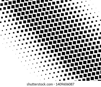 Abstract geometric pattern with  squares.  Black and white color Vector illustration