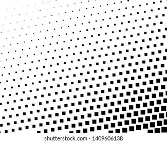 Abstract geometric pattern with  squares.  Black and white color Vector illustration