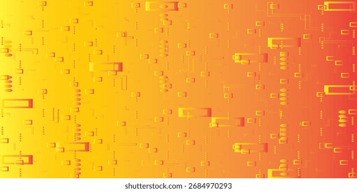 Padrão geométrico abstrato com quadrados, círculos e linhas em G