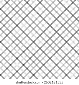 Abstract geometric pattern with squares, crosses, stripes, lines. Seamless vector background. White and black ornament. Modern reticulated graphic design.