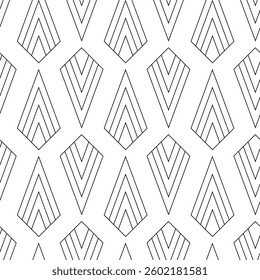 Abstract geometric pattern with squares, crosses, stripes, lines. Seamless vector background. White and black ornament. Modern reticulated graphic design.