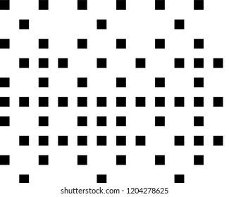 Abstract geometric pattern with squares. Design element for web banners, posters, cards, wallpapers, backdrops, panels Black and white color Vector illustration