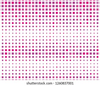 Abstract geometric pattern with  squares. Design element for web banners, posters, cards, wallpapers, backdrops, panels Pink color Vector illustration Halftone effect