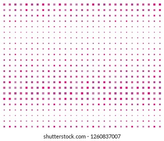 Abstract geometric pattern with  squares. Design element for web banners, posters, cards, wallpapers, backdrops, panels Pink color Vector illustration Halftone effect
