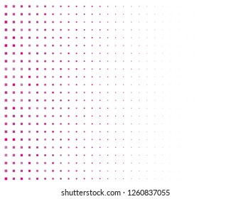 Abstract geometric pattern with  squares. Design element for web banners, posters, cards, wallpapers, backdrops, panels Pink color Vector illustration Halftone effect