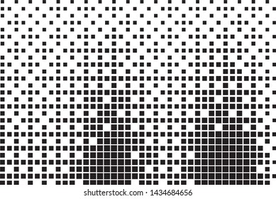 Abstract geometric pattern with squares. Design element for web banners, posters, cards, wallpapers, backdrops, panels Black and white color Vector illustration