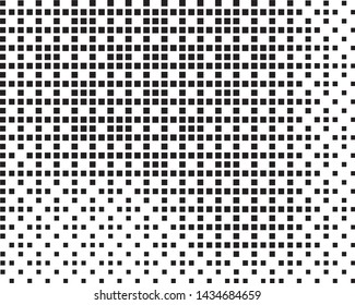 Abstract geometric pattern with squares. Design element for web banners, posters, cards, wallpapers, backdrops, panels Black and white color Vector illustration