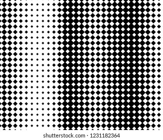 Abstract geometric pattern with squares of different scales. Design element for web banners, posters, cards, wallpapers, backdrops, panels Black and white color Vector illustration