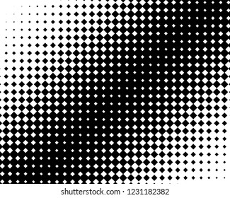Abstract geometric pattern with squares of different scales. Design element for web banners, posters, cards, wallpapers, backdrops, panels Black and white color Vector illustration