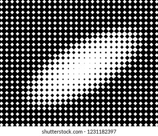 Abstract geometric pattern with squares of different scales. Design element for web banners, posters, cards, wallpapers, backdrops, panels Black and white color Vector illustration