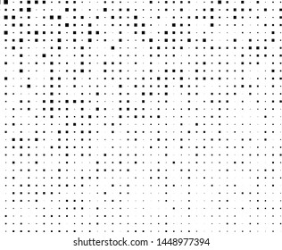 Abstract geometric pattern with  squares of different scale. Design element for web banners, posters, cards, wallpapers, backdrops, panels Black and white color Vector illustration