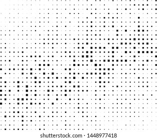 Abstract geometric pattern with  squares of different scale. Design element for web banners, posters, cards, wallpapers, backdrops, panels Black and white color Vector illustration