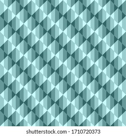 Abstract geometric pattern with squares in gradient blue striped