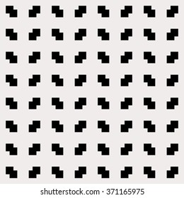Abstract geometric pattern with squares, monochrome pattern