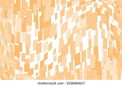 Abstract geometric pattern with squares, rectangles. Design element for web banners, posters, cards, wallpapers, backdrops, panels Orange color Vector illustration