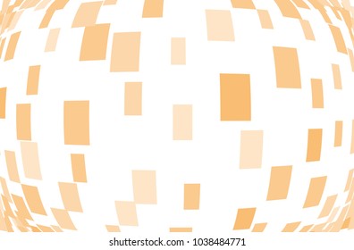 Abstract geometric pattern with squares, rectangles. Design element for web banners, posters, cards, wallpapers, backdrops, panels Orange color Vector illustration