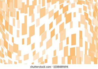 Abstract geometric pattern with squares, rectangles. Design element for web banners, posters, cards, wallpapers, backdrops, panels Orange color Vector illustration