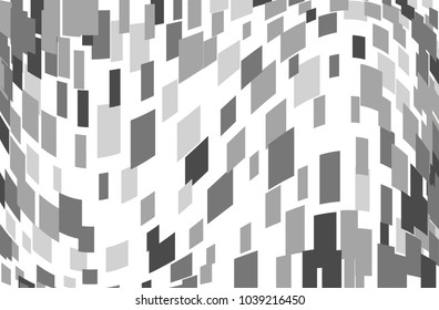 Abstract geometric pattern with squares, rectangles. Design element for web banners, posters, cards, wallpapers, backdrops, panels Gray, black color Vector illustration
