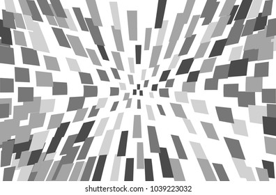 Abstract geometric pattern with squares, rectangles. Design element for web banners, posters, cards, wallpapers, backdrops, panels Gray, black color Vector illustration