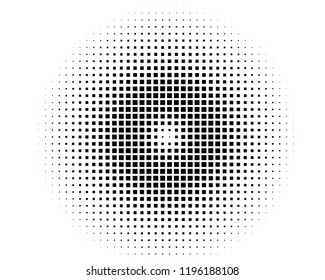 Abstract geometric pattern with squares of the same scale. Design element for web banners, posters, cards, wallpapers, backdrops, panels Black and white color Vector illustration