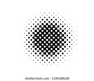 Abstract geometric pattern with squares of the same scale. Design element for web banners, posters, cards, wallpapers, backdrops, panels Black and white color Vector illustration