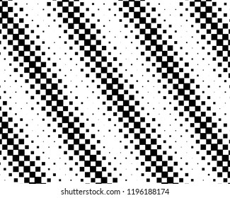 Abstract geometric pattern with squares of the same scale. Design element for web banners, posters, cards, wallpapers, backdrops, panels Black and white color Vector illustration