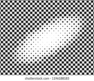 Abstract geometric pattern with squares of the same scale. Design element for web banners, posters, cards, wallpapers, backdrops, panels Black and white color Vector illustration